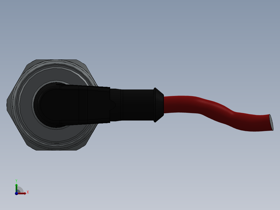 用于液压流体连续评估的含水量检测器前视图