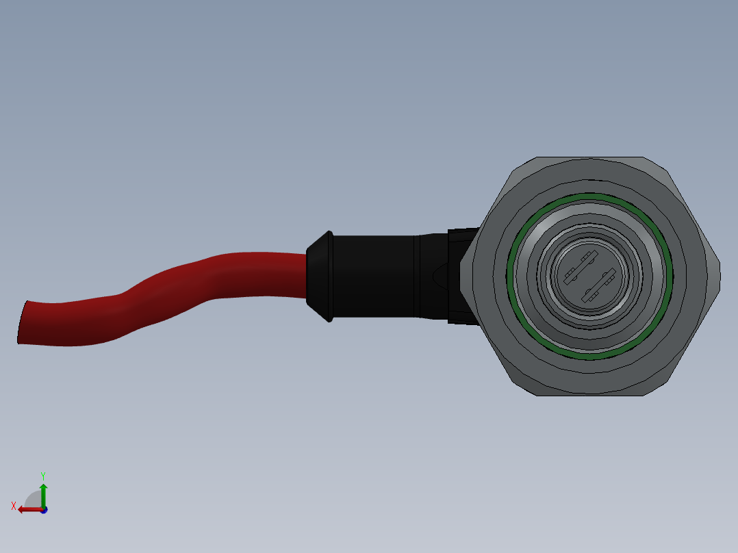用于液压流体连续评估的含水量检测器后视图