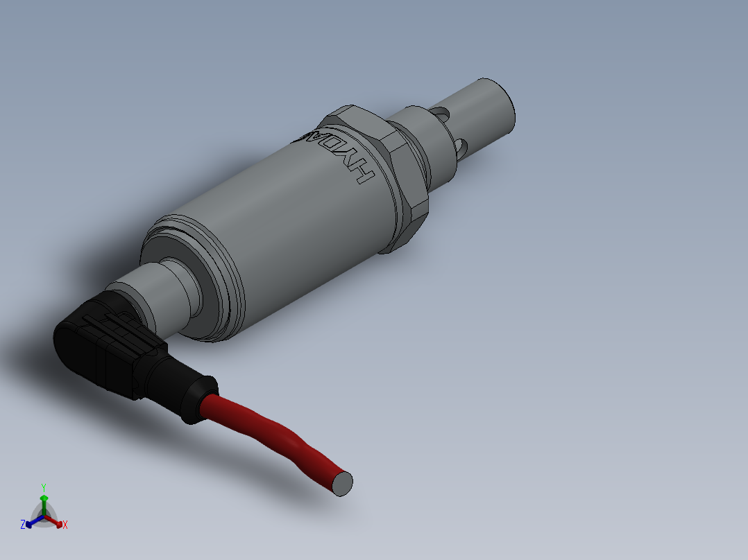 用于液压流体连续评估的含水量检测器正等轴测图