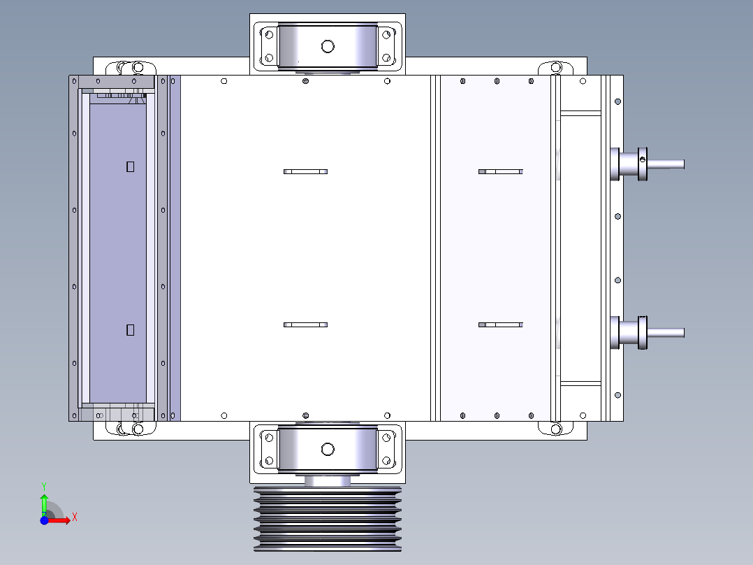 最新款F型反击式破碎机前视图