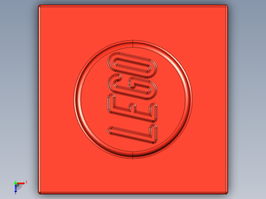 乐高套装 4421基本积木-300521 Bright Red Brick 1 x 1.STEP俯视缩略图