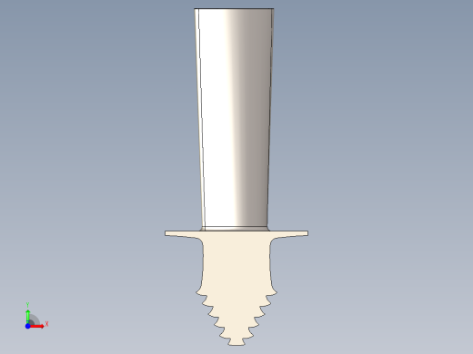 涡轮 叶片 涡扇 (42)前视缩略图