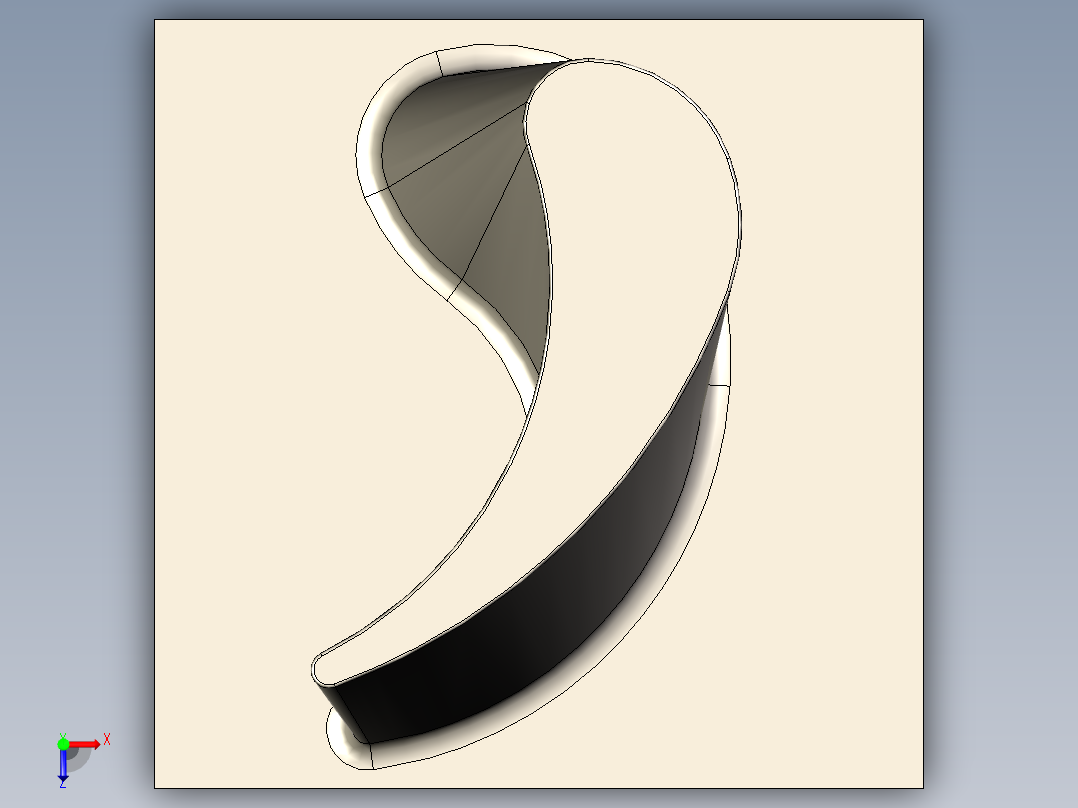 涡轮 叶片 涡扇 (42)俯视图