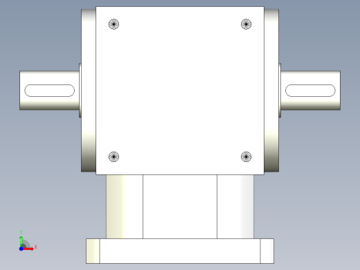 换向器PW170双轴-1 38-180-215-M12-FB.stp前视缩略图