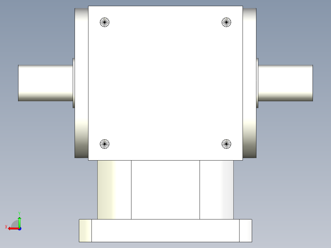换向器PW170双轴-1 38-180-215-M12-FB.stp后视图