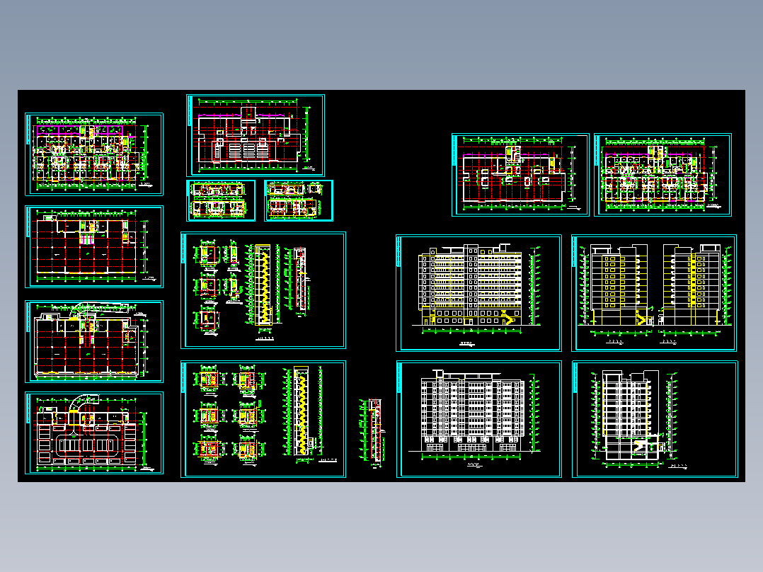 板式小高层建筑图纸
