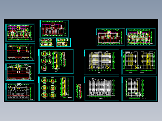 板式小高层建筑图纸