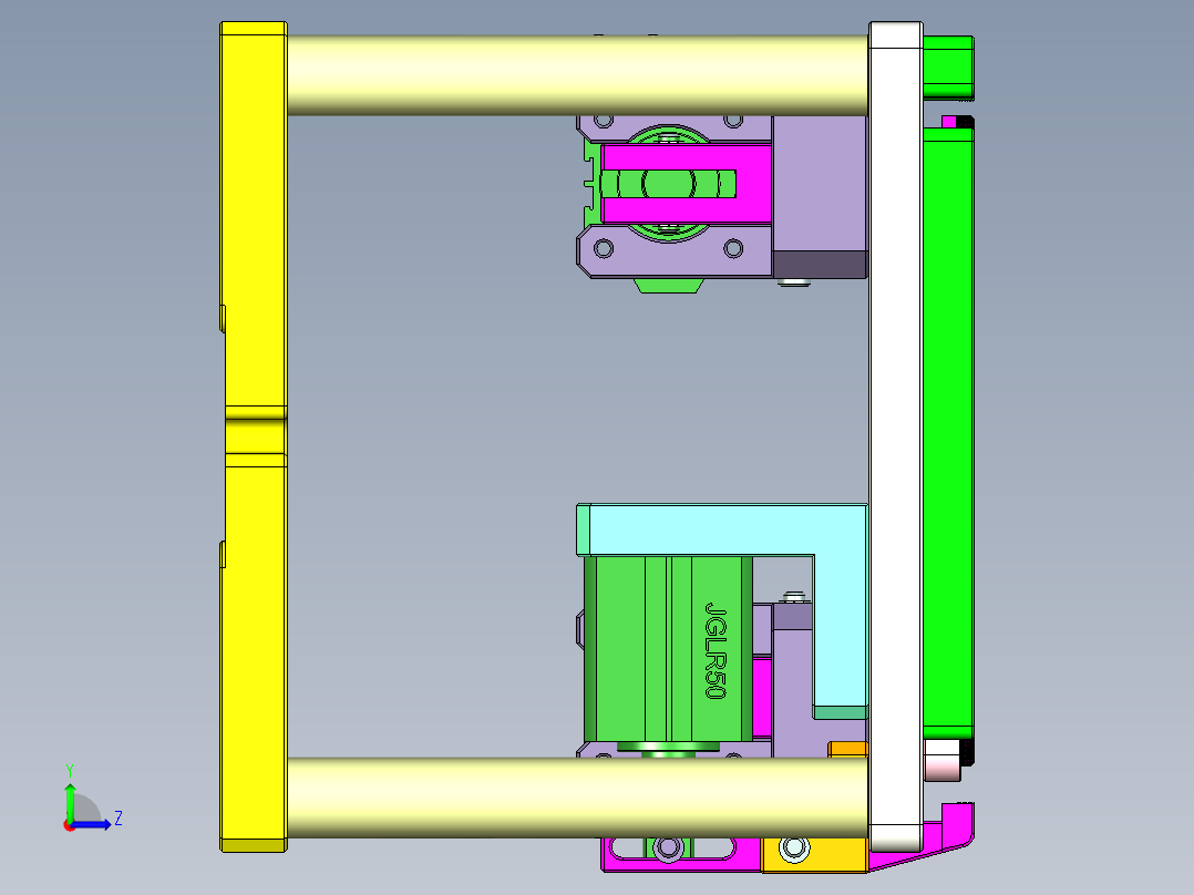 Aam00-A笔记本CNC工装夹具三维模型-CNC1-0430左视图