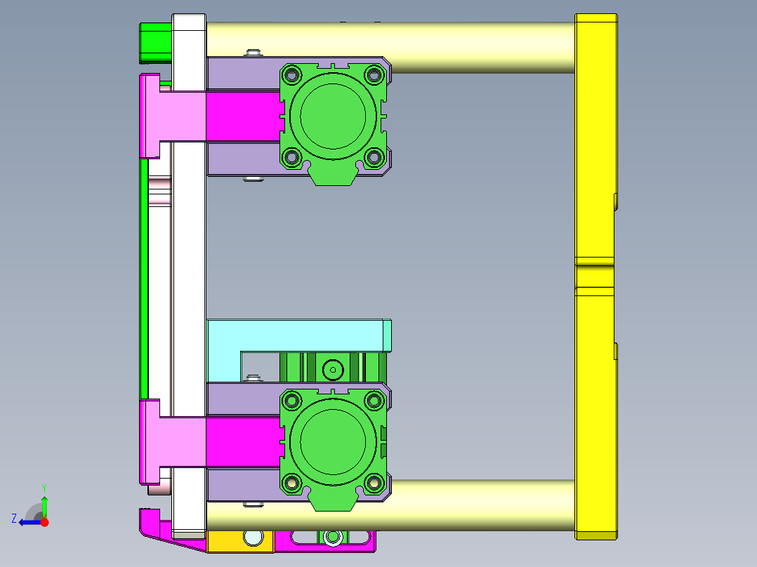 Aam00-A笔记本CNC工装夹具三维模型-CNC1-0430右视图