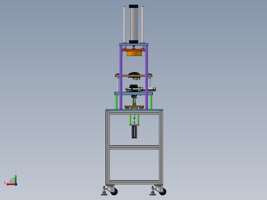 滤清器盒组装机sw18可编辑后视图
