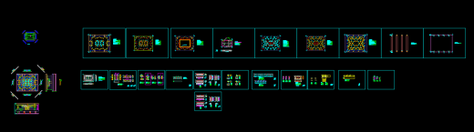 平板电脑四周侧切模具设计图缩略图