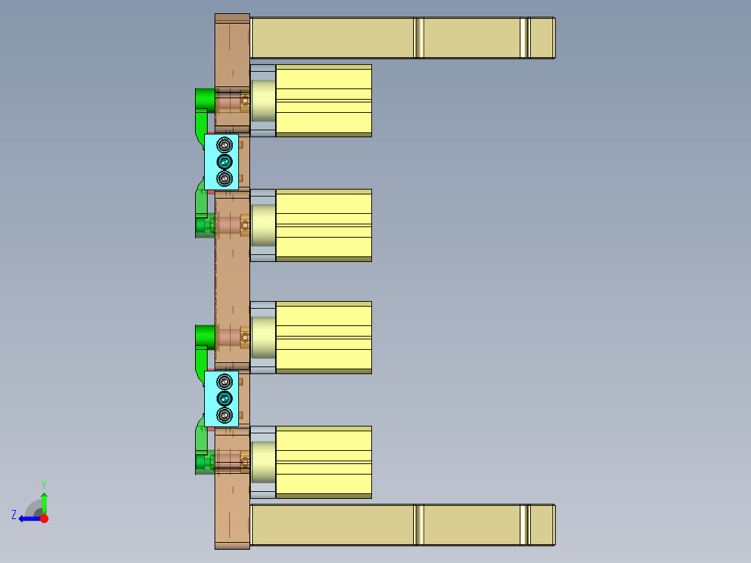 旭创0687-小件CNC工装夹具三维模型CNC1机加版铣内腔-210122右视图
