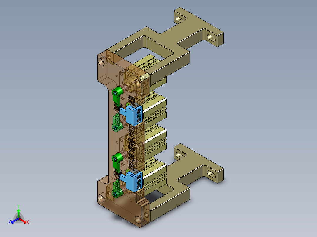 旭创0687-小件CNC工装夹具三维模型CNC1机加版铣内腔-210122正等轴测图