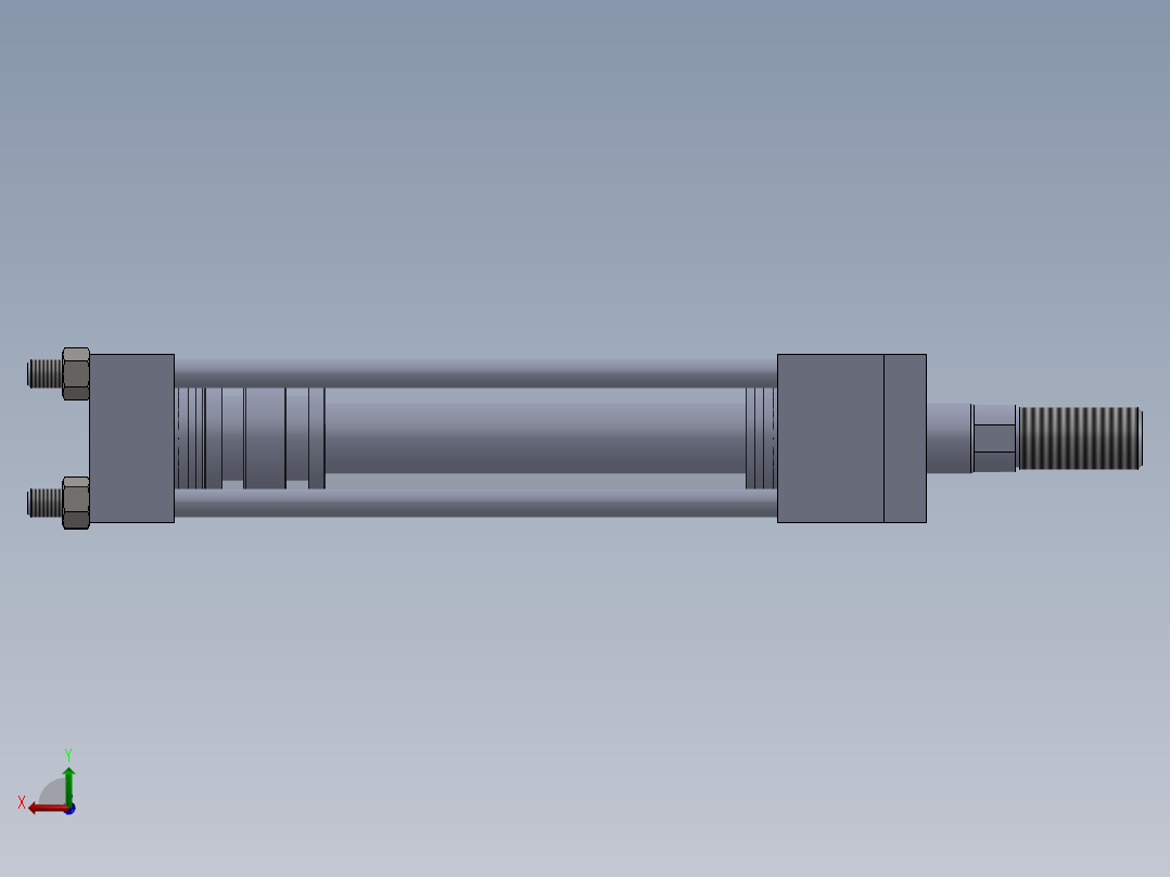 拉杆液压缸-40x25x150-mm-1.snapshot.1后视图