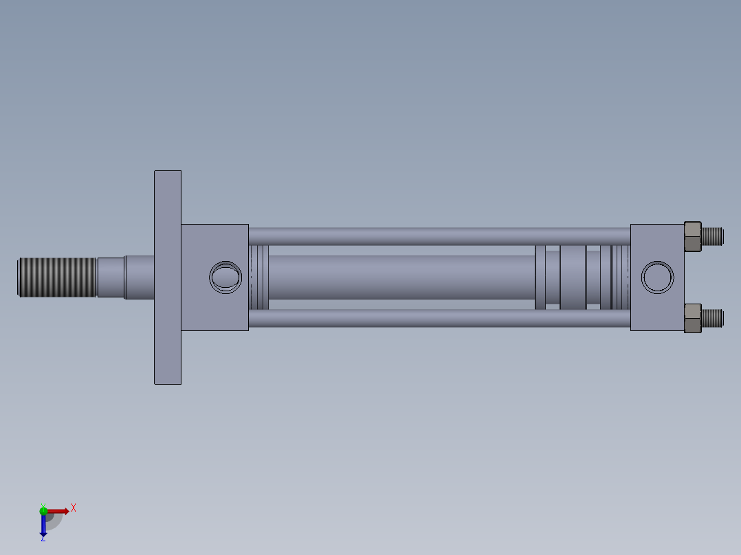 拉杆液压缸-40x25x150-mm-1.snapshot.1俯视图