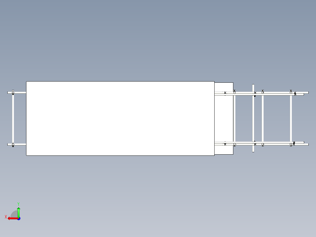 脚手架3D后视图