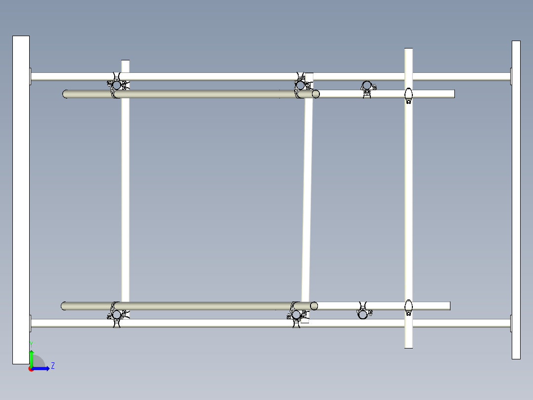 脚手架3D左视图