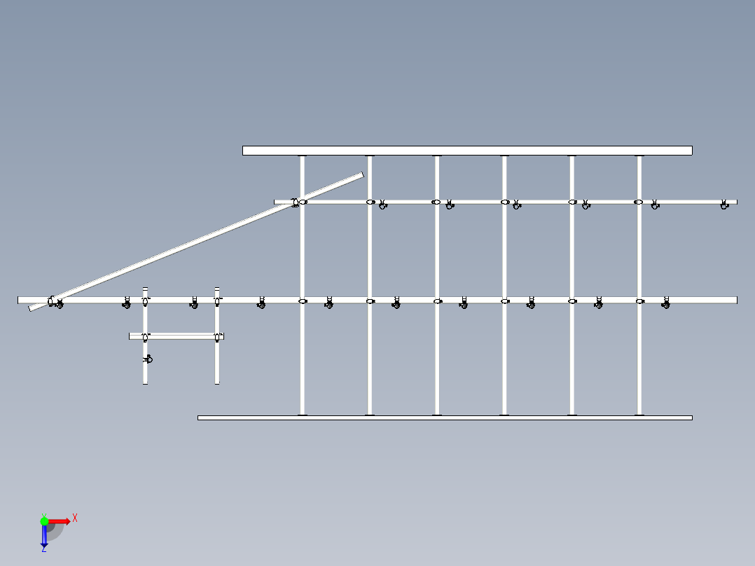 脚手架3D俯视图