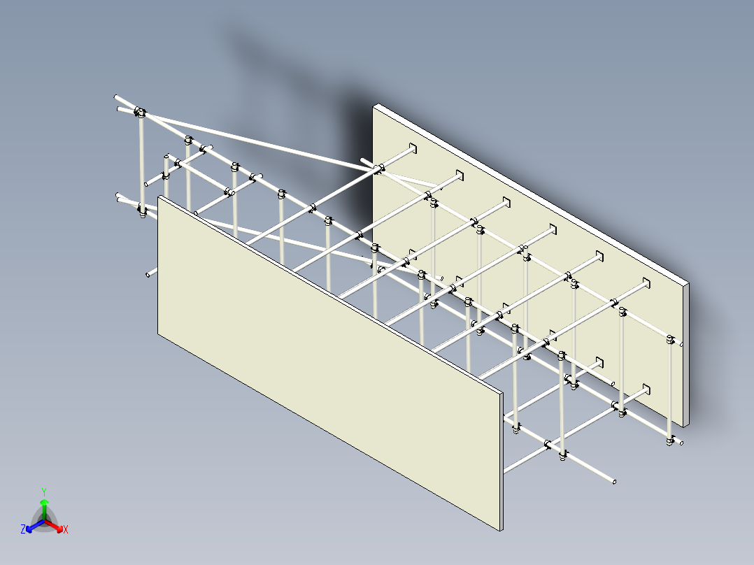 脚手架3D正等轴测图
