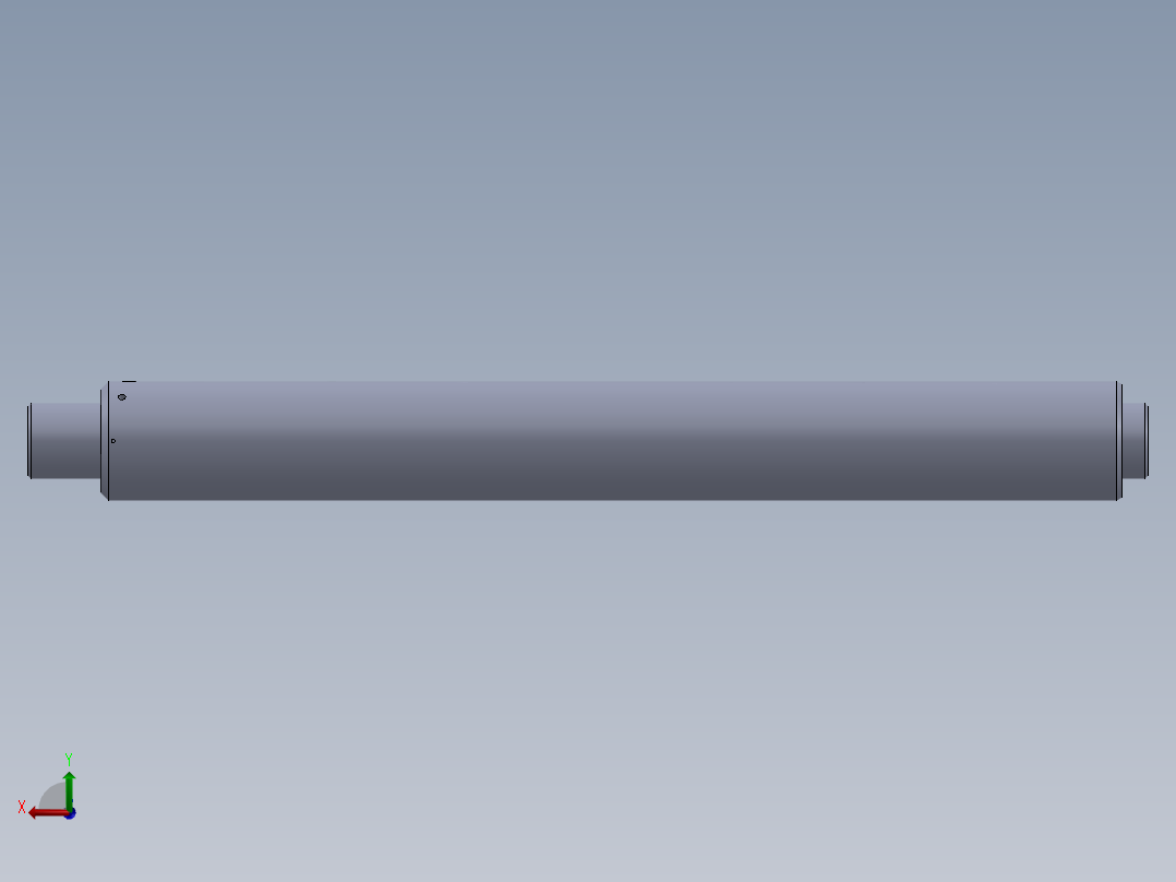 特别定制液压缸后视图