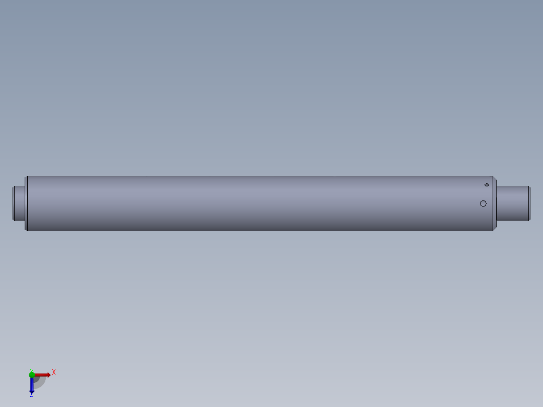 特别定制液压缸俯视图