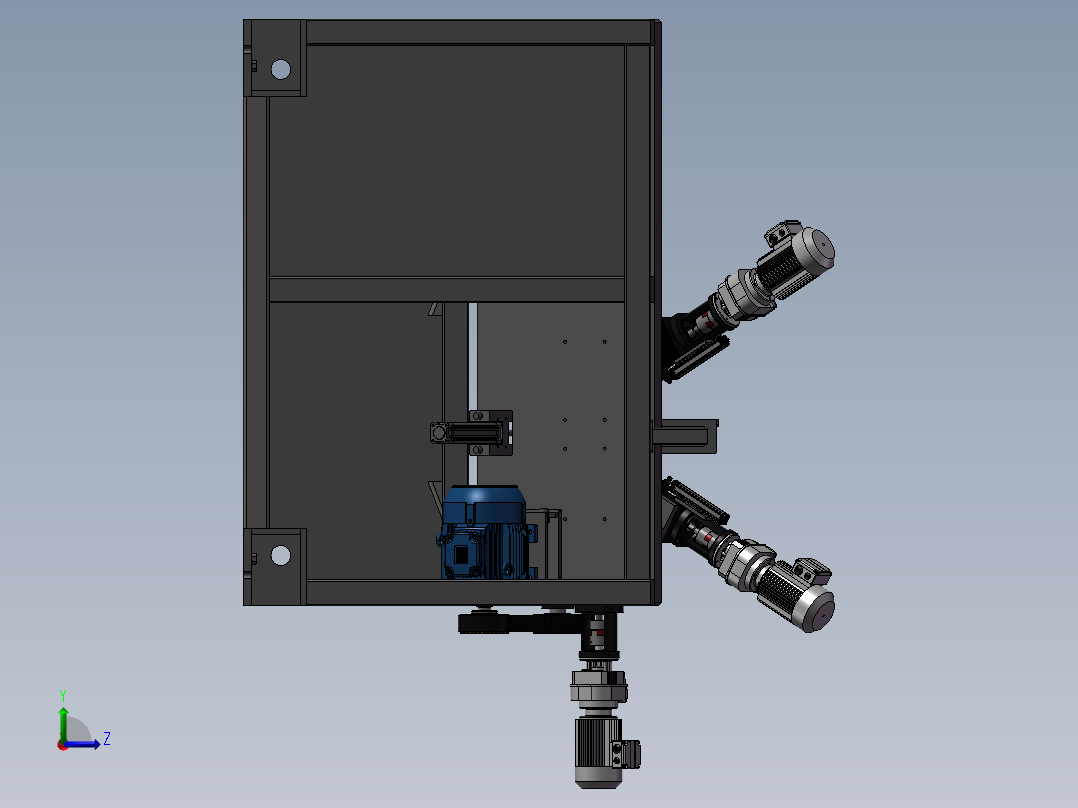 铣床、铣床左视图