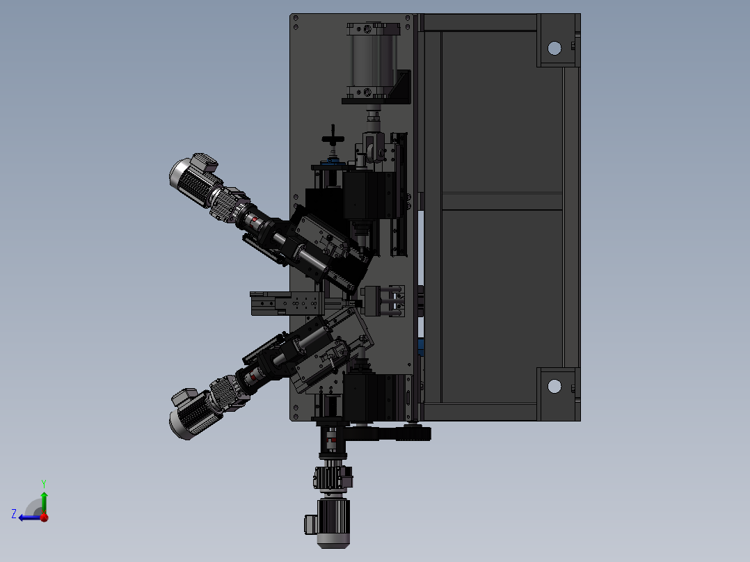 铣床、铣床右视图