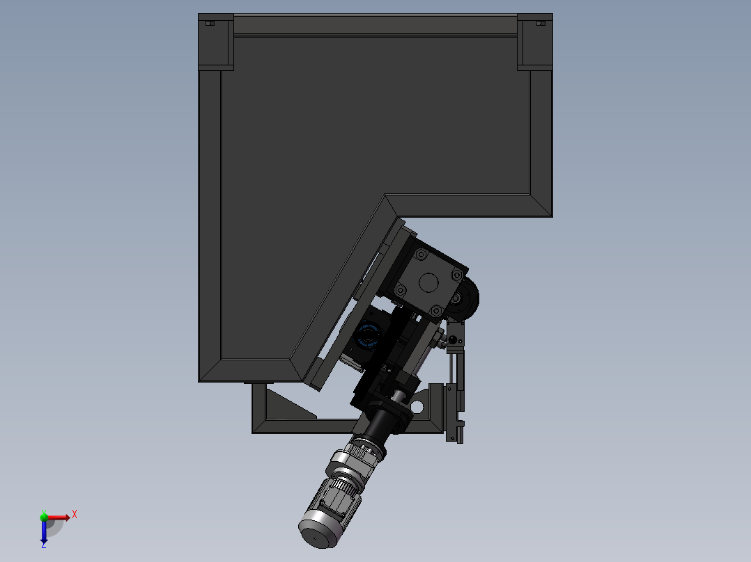 铣床、铣床俯视图