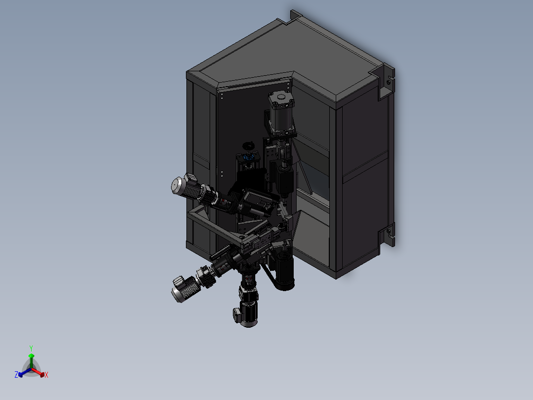 铣床、铣床正等轴测图