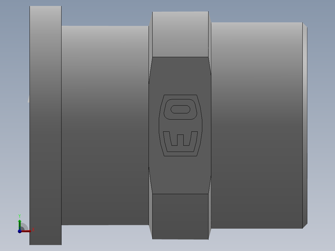 法兰接头、1DFL-52-24前视图