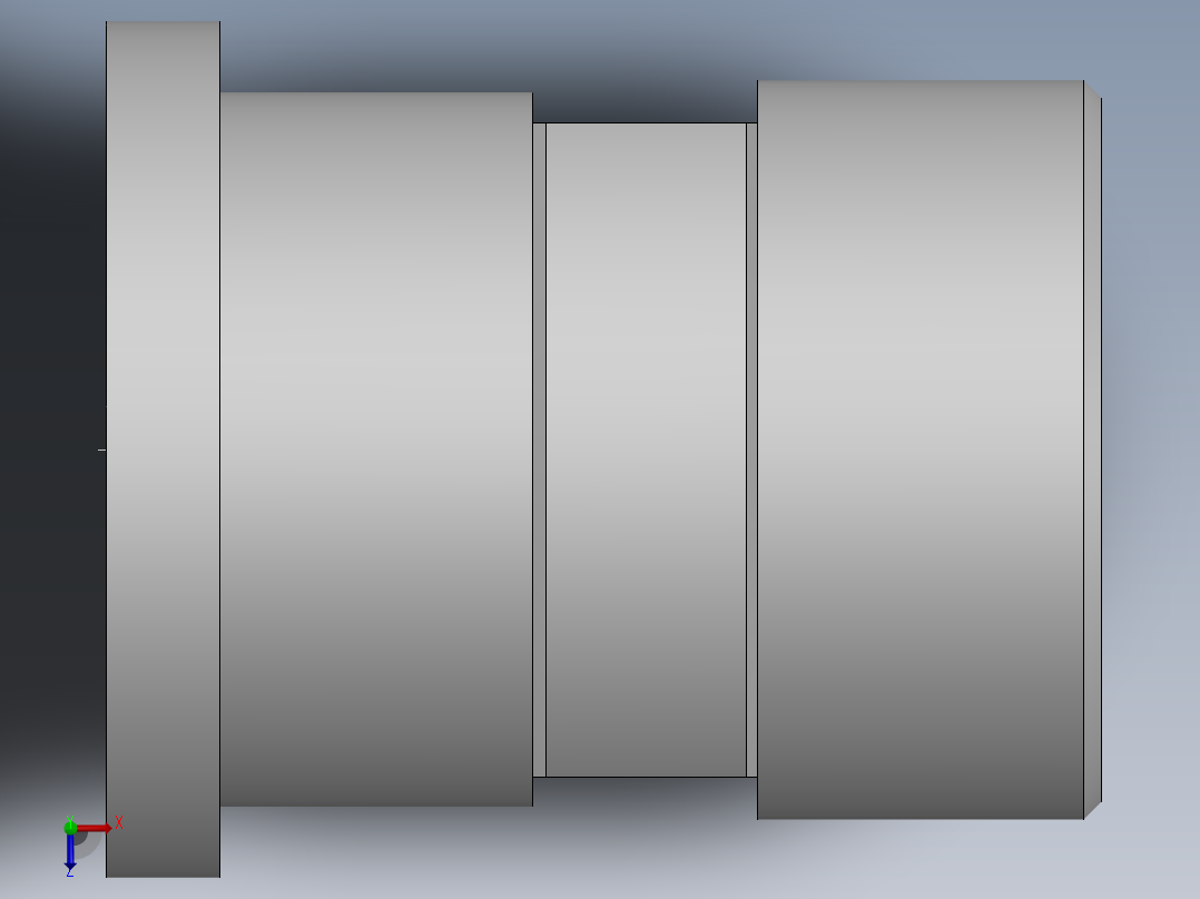 法兰接头、1DFL-52-24俯视图