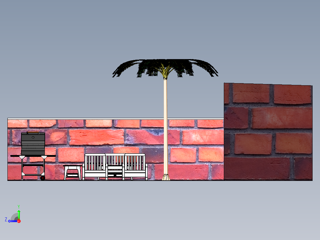 房子、建筑(101)右视图