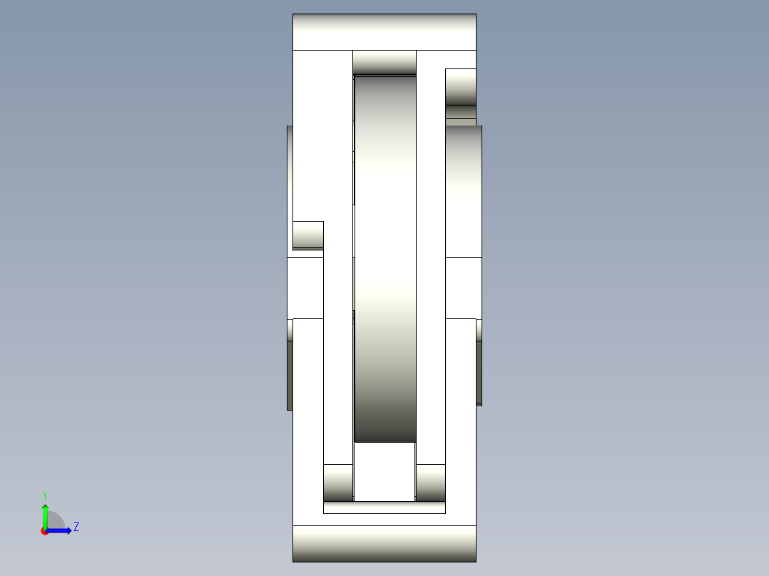 重力结构左视图