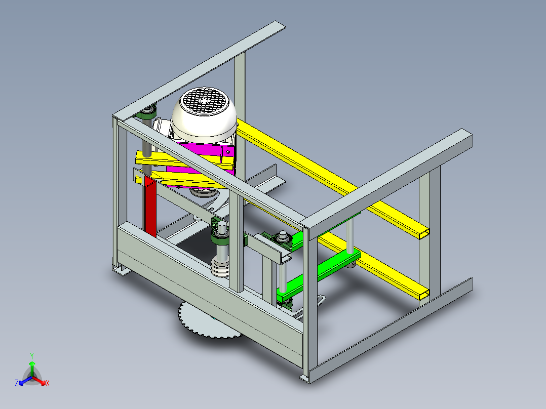 A2004472-木工圆锯正等轴测图