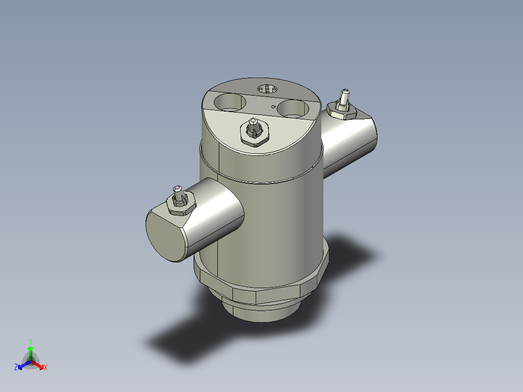 龙卷风旋转头主视图