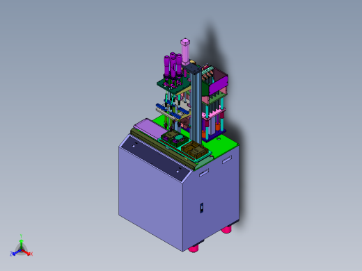 多轴独立自动锁螺丝机正等轴测缩略图