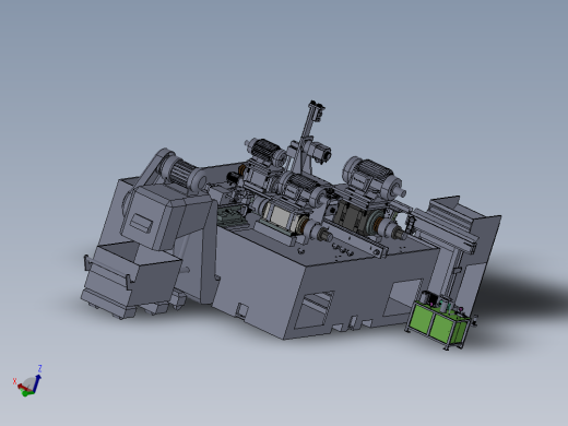 数控机床、某声控产品加工机床设备3D模型图纸 SolidWorks设计 附bip渲染图