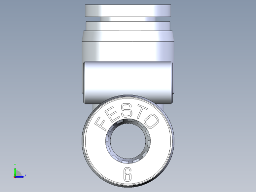 B3004448-TE 管连接器 快插气管接头 6 毫米左视缩略图