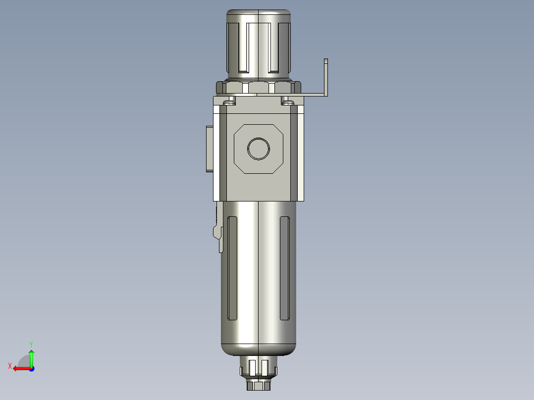 气源处理器GFR300-10-F1后视图