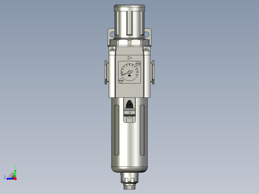 气源处理器GFR300-10-F1右视图