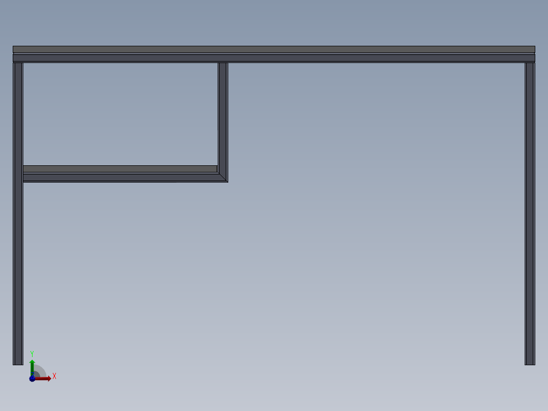 工作台simple-table-with-weldment-1.snapshot.1--sw stp igs前视图