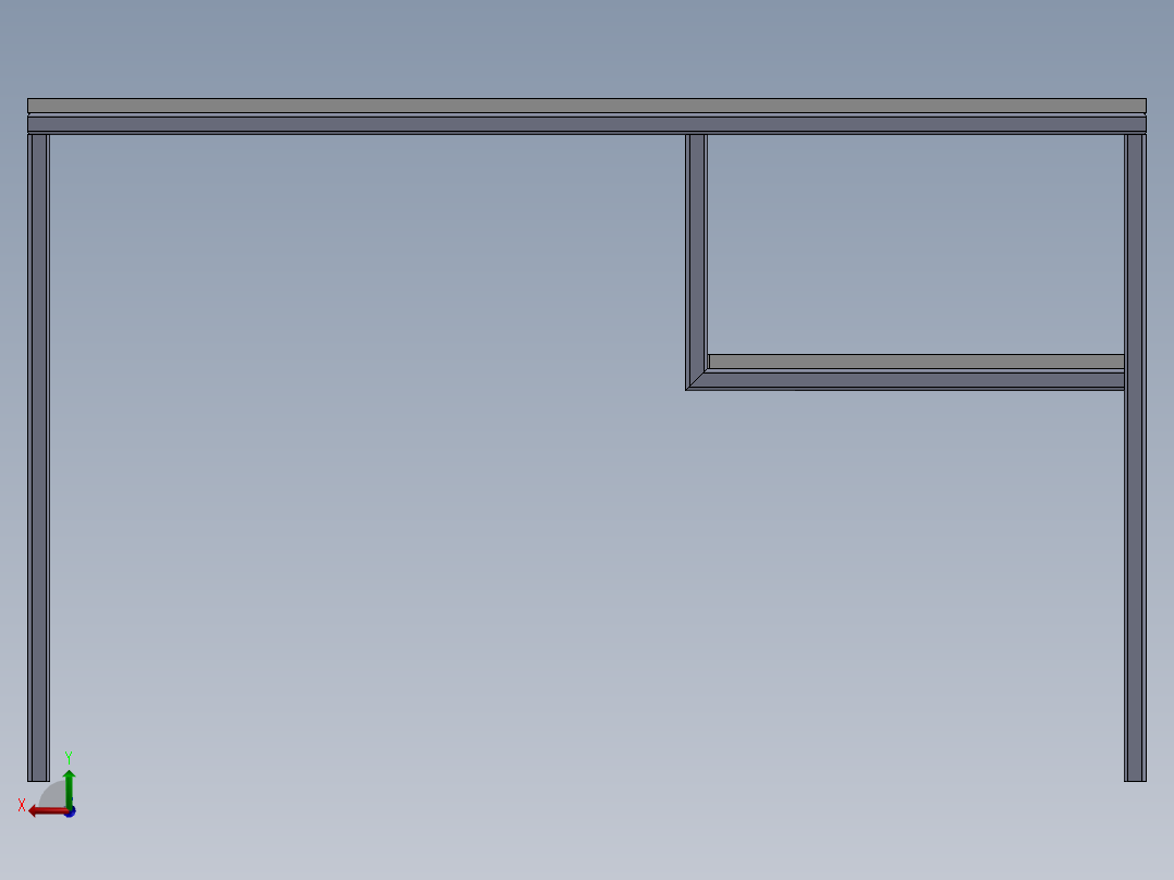 工作台simple-table-with-weldment-1.snapshot.1--sw stp igs后视图