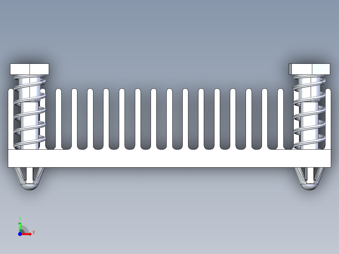 45x45x11毫米散热器11前视图