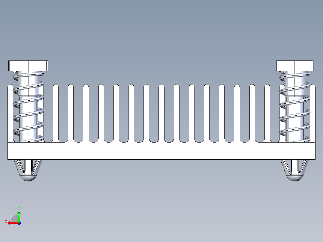 45x45x11毫米散热器11后视图