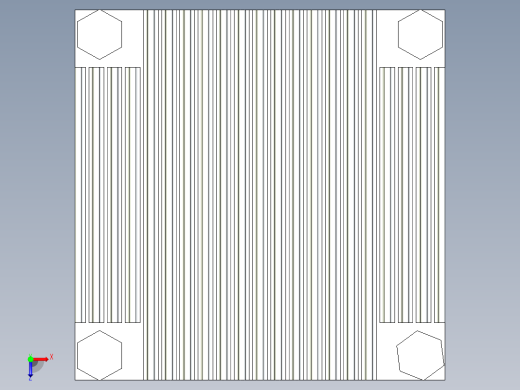 45x45x11毫米散热器11俯视缩略图