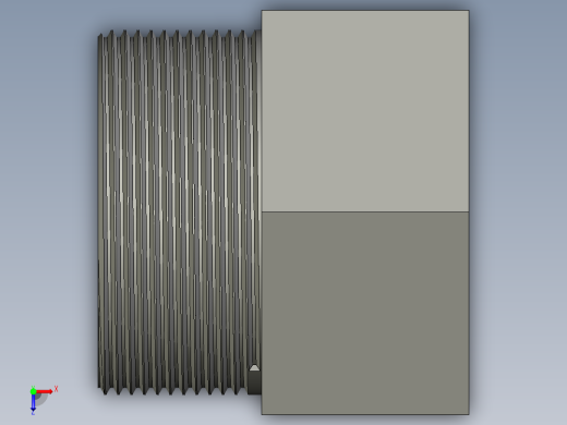 螺纹管转接头-内外丝等径 DN50俯视缩略图