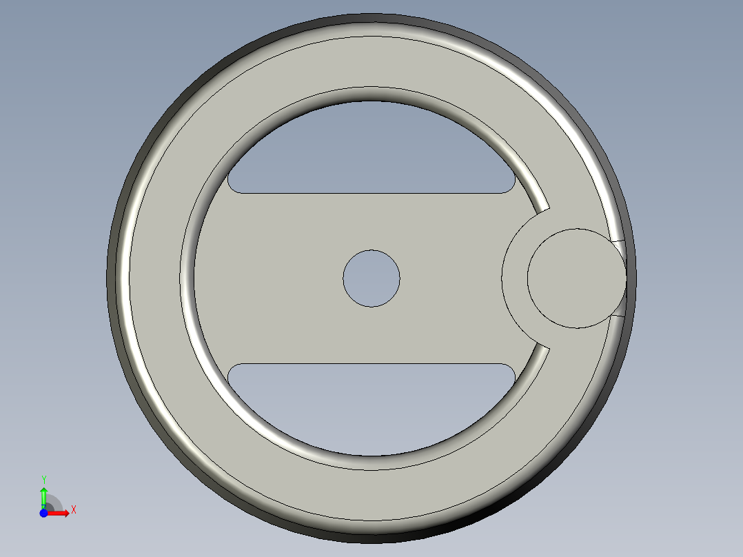 S2-09-010006库存-3寸喷塑外圆71内孔直径8前视图