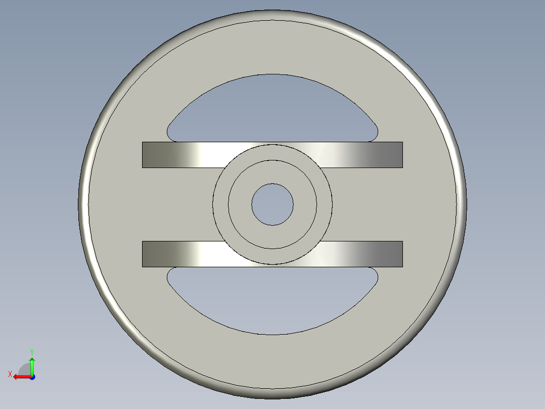 S2-09-010006库存-3寸喷塑外圆71内孔直径8后视图