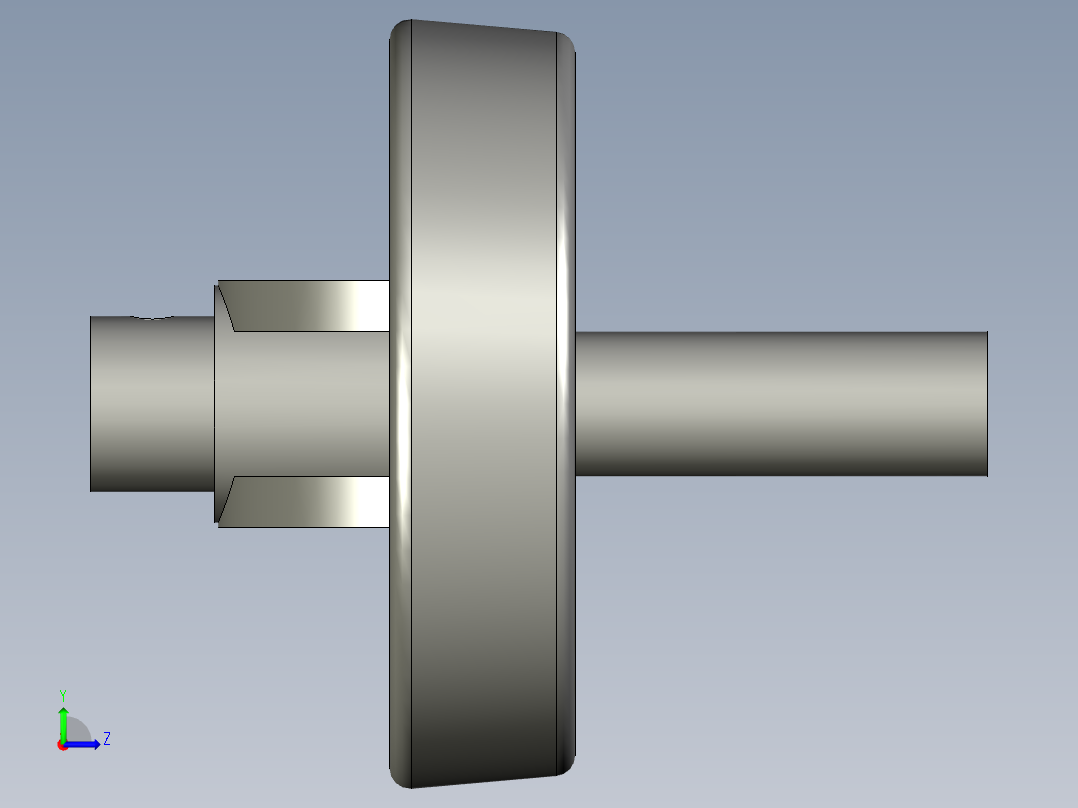 S2-09-010006库存-3寸喷塑外圆71内孔直径8左视图