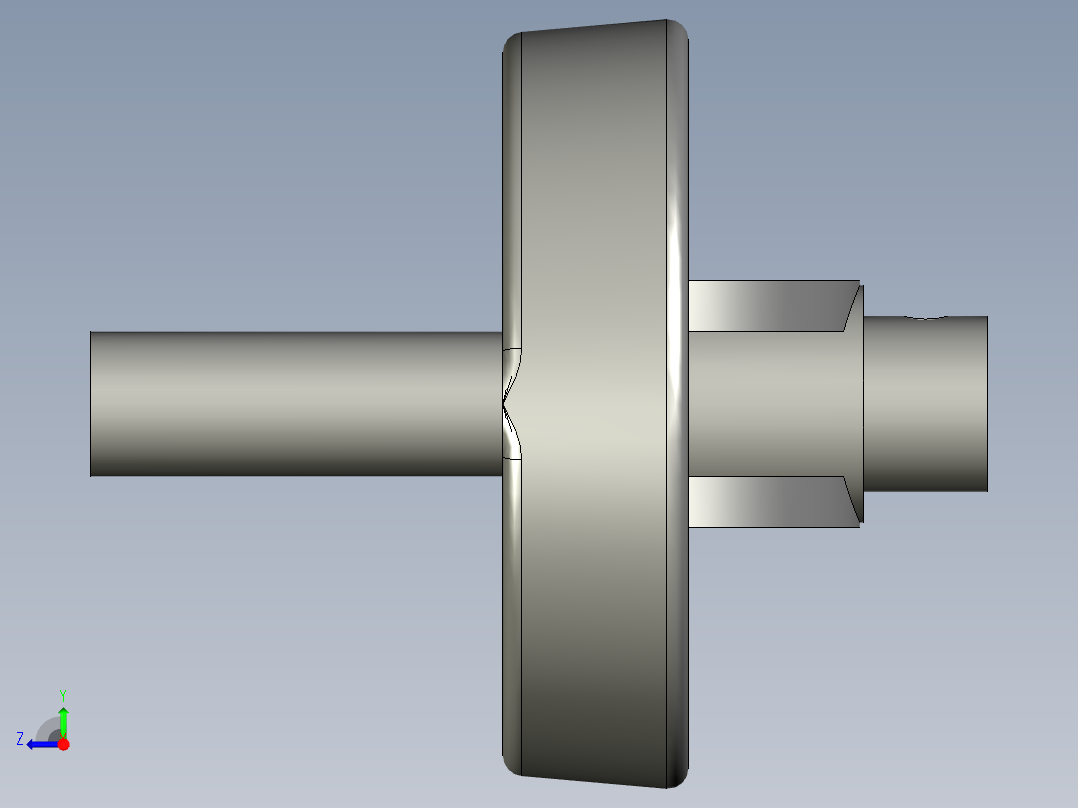 S2-09-010006库存-3寸喷塑外圆71内孔直径8右视图